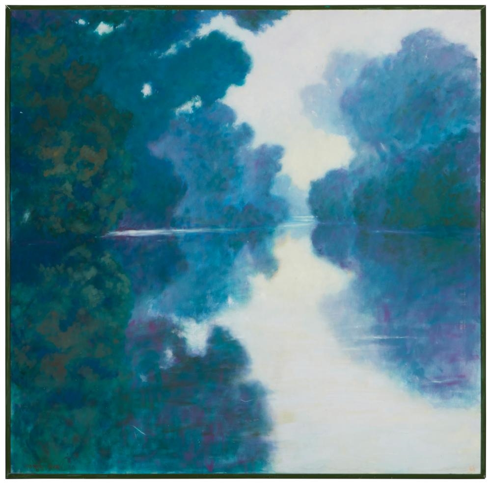 Artwork by Bjorn Rye, River scene, Made of Oil on canvas over panel