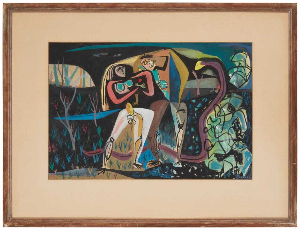 Karl Kasten | Adam and Eve in the Garden of Eden | MutualArt