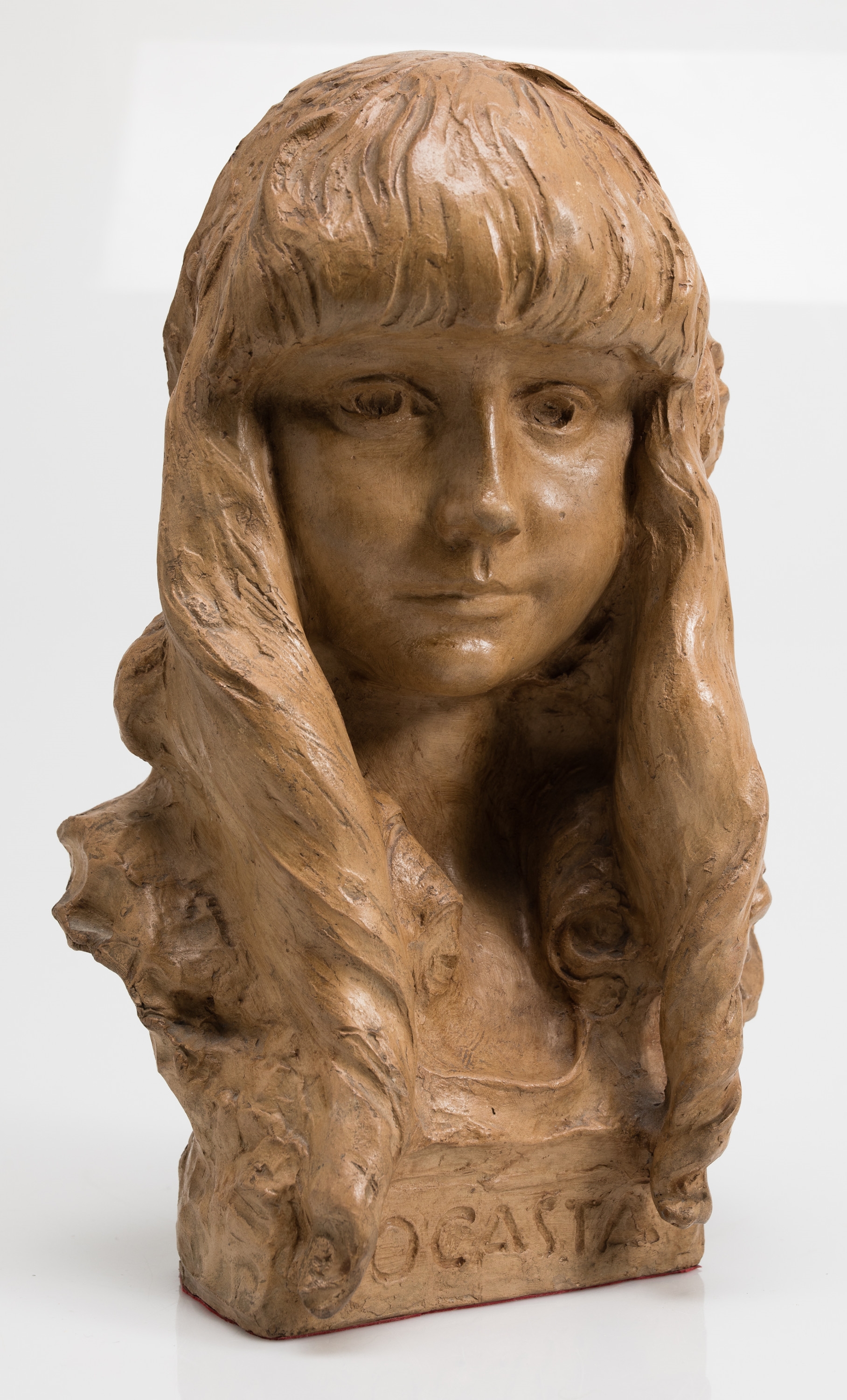 Artwork by Miguel Blay, MIGUEL BLAY FABREGAS Olot, Gerona (1866) / Madrid (1936) "Jocasta", Made of terracotta