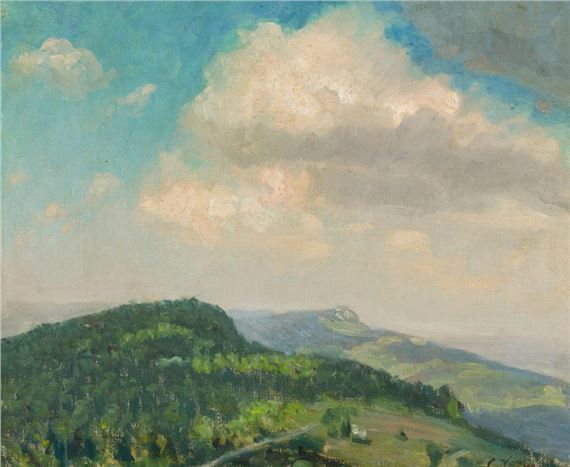 Clouds Over the Hills by Charles Vezin