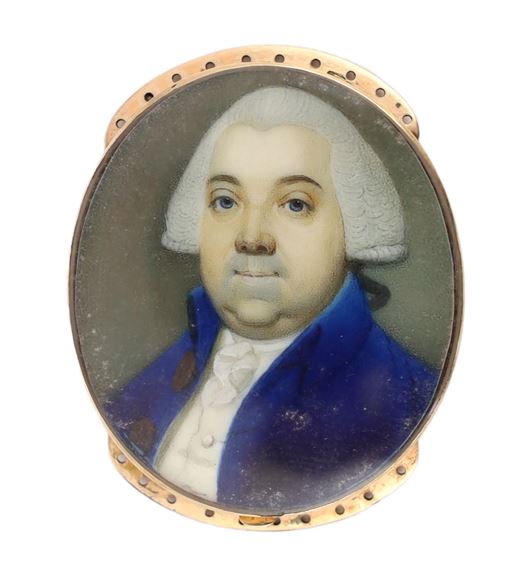 Y Jeremiah Meyer, R.A. (Anglo-German, 1735-1789) Portrait miniature of a gentlemanwatercolour on by Jeremiah Meyer