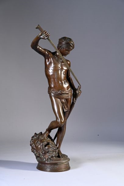 Marius-Jean-Antonin Mercié | David and Goliath | MutualArt