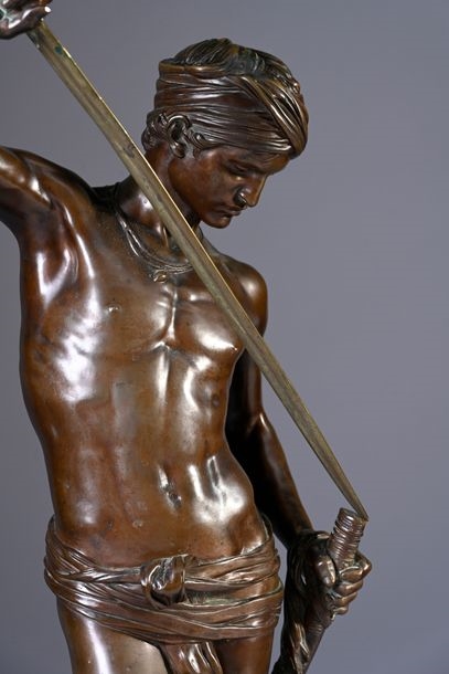 Marius-Jean-Antonin Mercié | David and Goliath | MutualArt