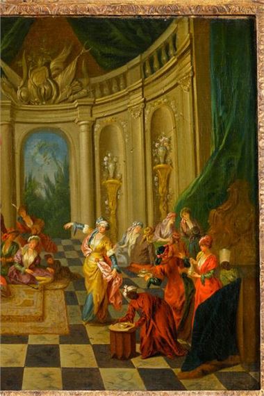 Jean-Baptiste Joseph Pater | The Sultan at the Harem (1922