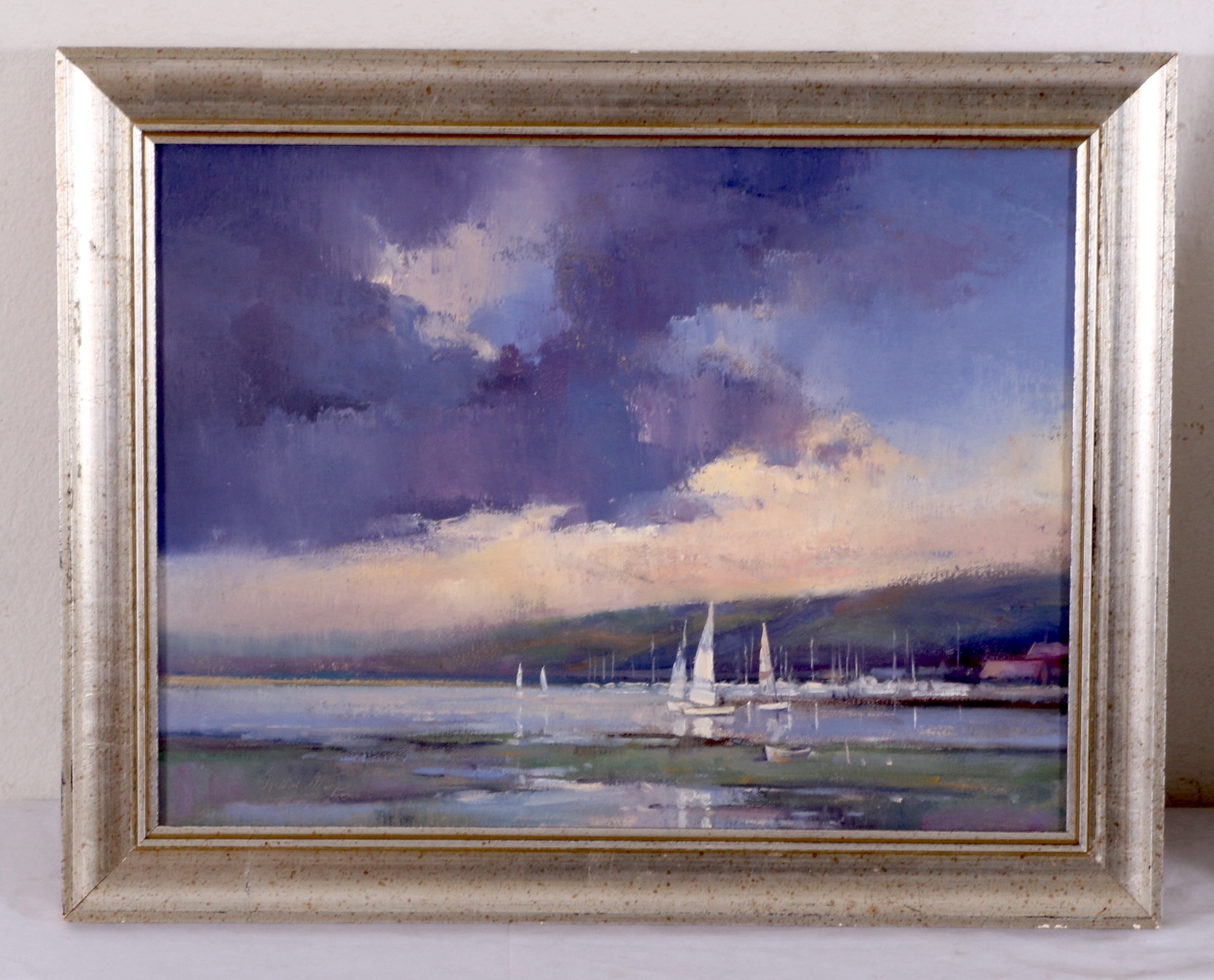 Artwork by Ignatius Marx, SAIL BOATS ON THE LAKE, Made of oil on canvas