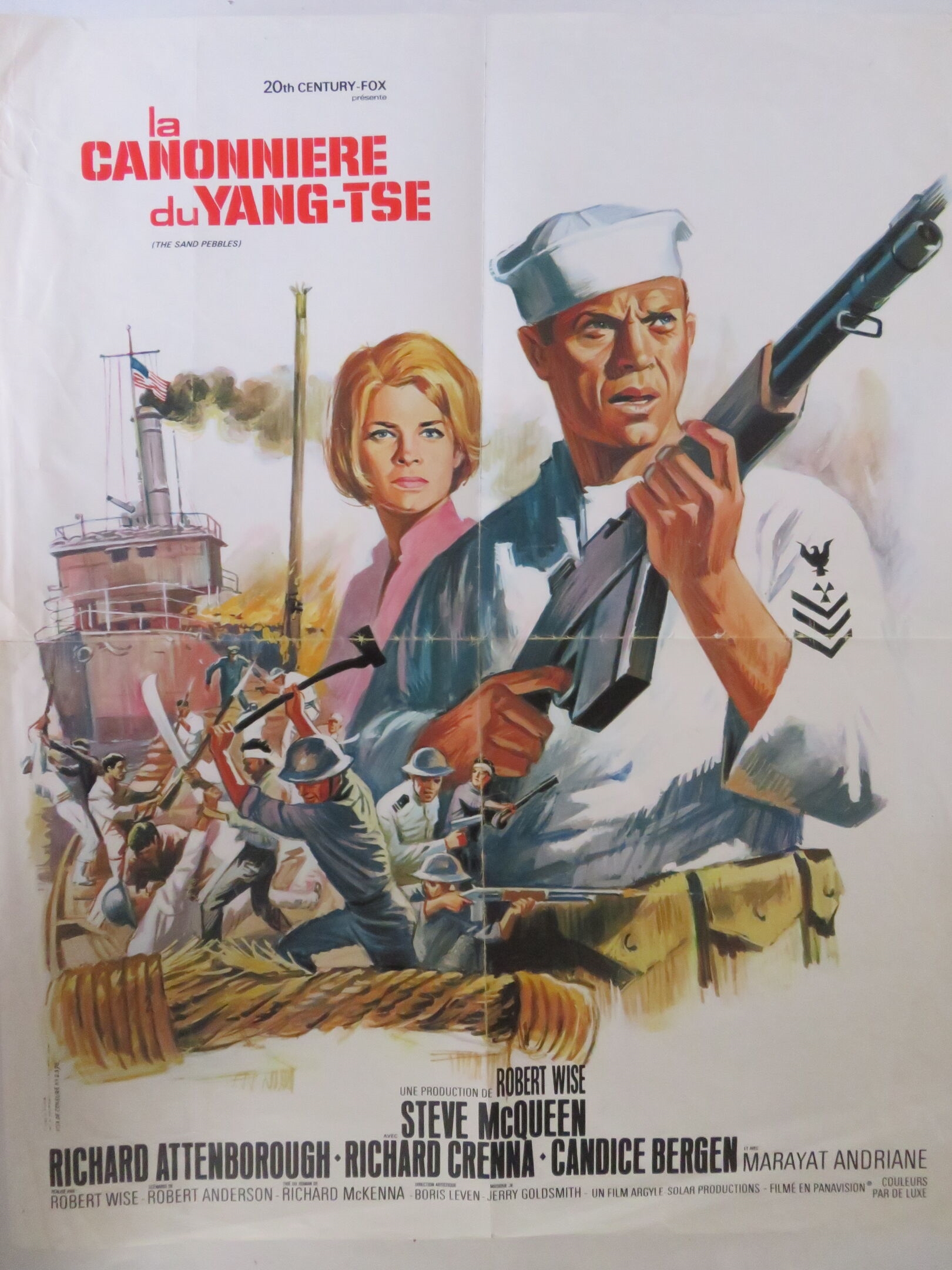 Artwork by Robert Wise, La Canonnière du Yang-tsé