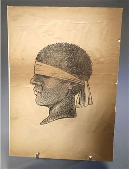 Moorish head with blindfold - Domenico Massa