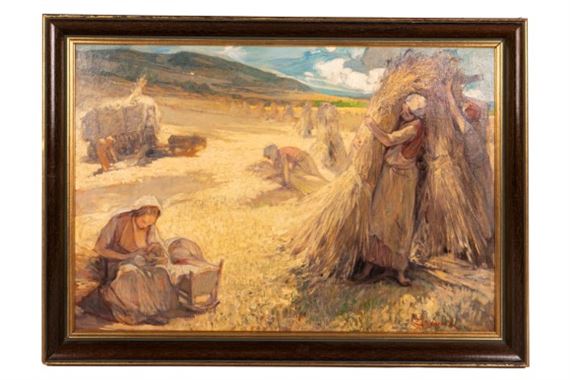 La moisson by Jules-Pierre van Biesbroeck