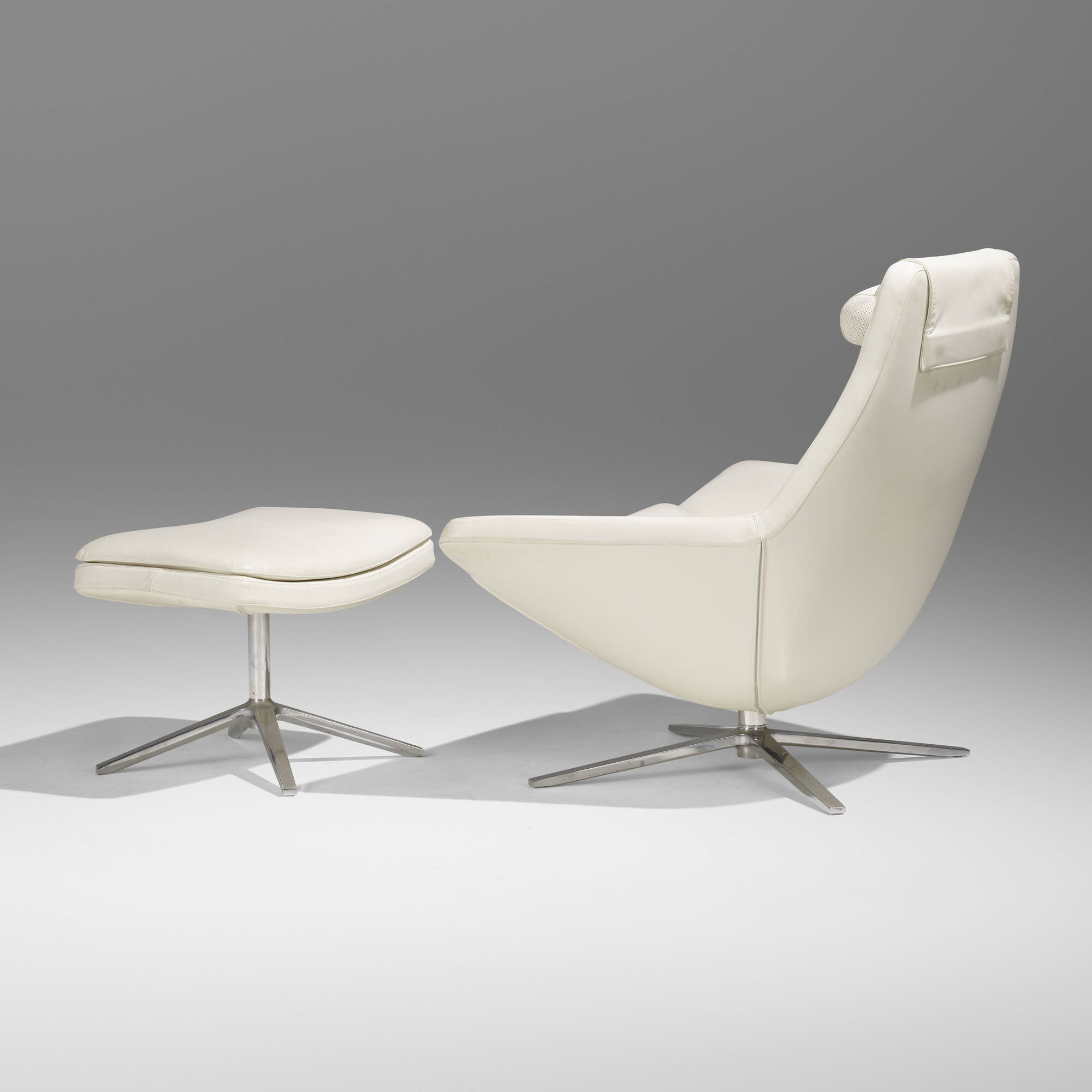 Jeffrey Bernett | Metropolitan chair and ottoman | MutualArt
