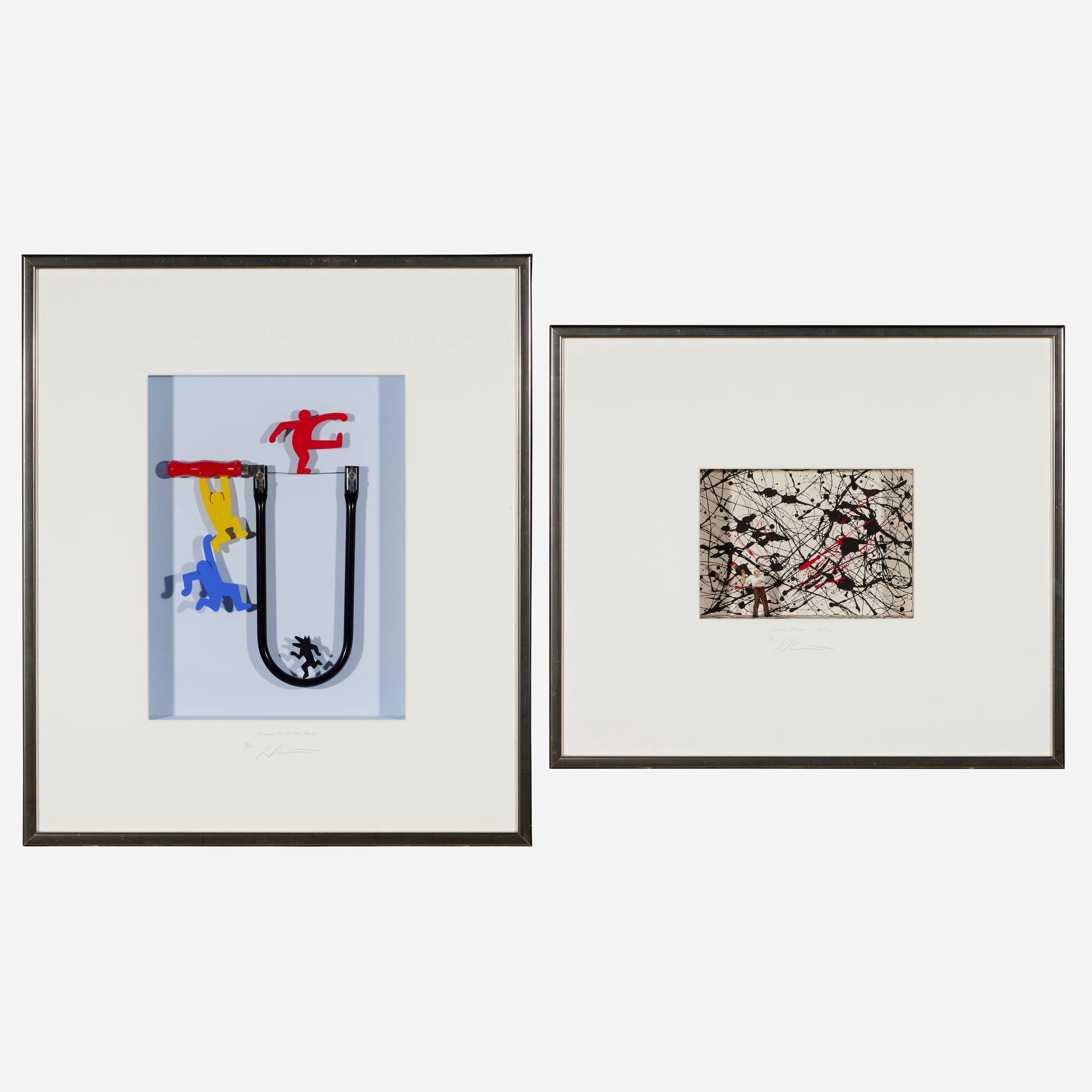 Volker Kühn | Homage to Keith Haring; Jackson Pollock in Action (two ...
