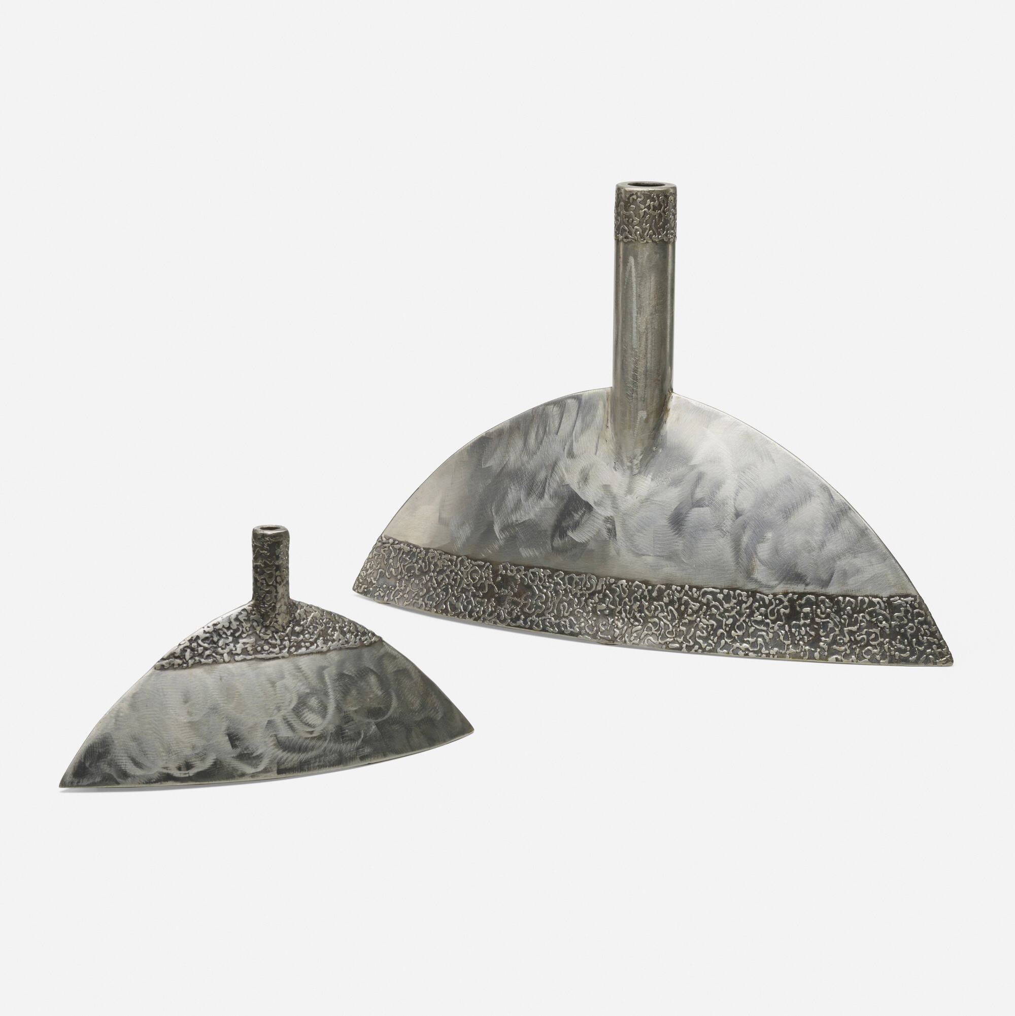 Artwork by Peter Diepenbrock, Untitled (two works), Made of steel