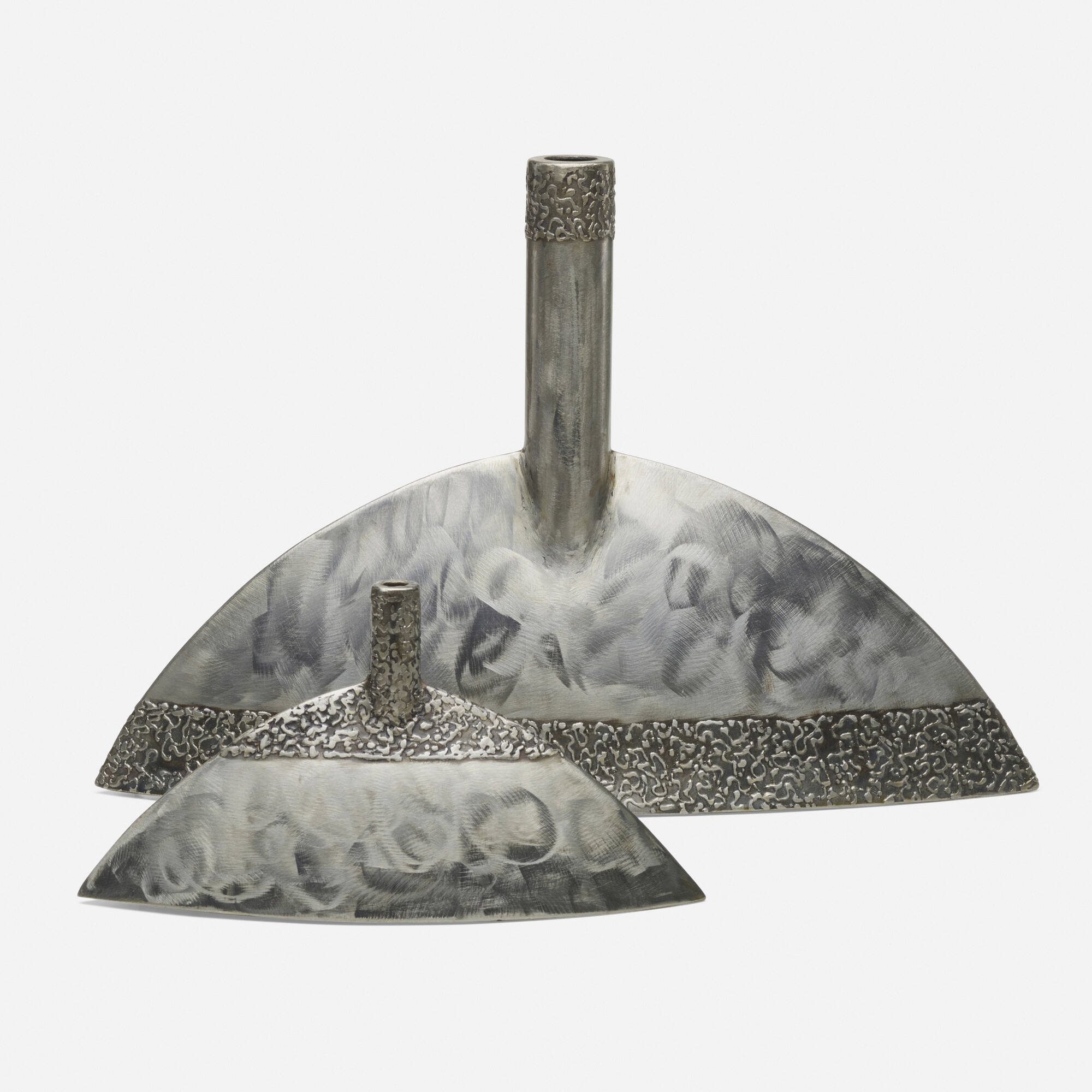 Artwork by Peter Diepenbrock, Untitled (two works), Made of steel