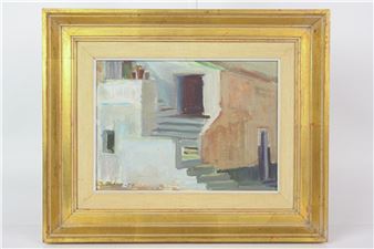 515. DOROTHY RUHNE (1908-1973), olja på duk - Dorothy Ruhne-Sempinski