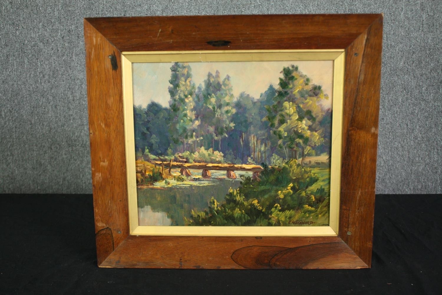 Artwork by Charles H. Binard, signed C H Binard. H.47 W.52cm., Made of oil on canvas