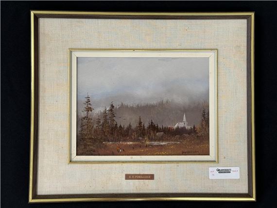 Heinz V. Pundleider "In the Adiondacks" Painting - Heinz V. Pundleider