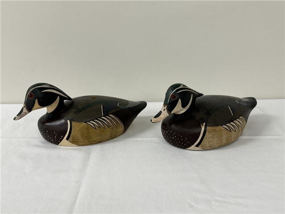 2 Ken Harris Wood Duck Decoys