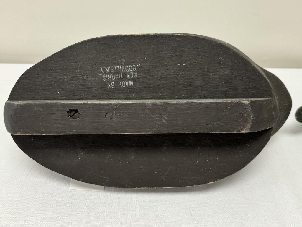 Artwork by Ken Harris, 2 Ken Harris Black Duck Working Decoys