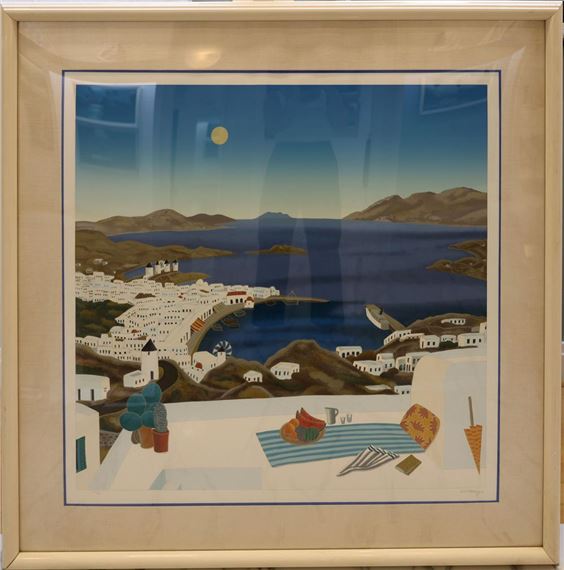 Thomas McKnight | THOMAS MCKNIGHT MYKONOS ROOFTOPS HC SEROGRAPH (1972 ...