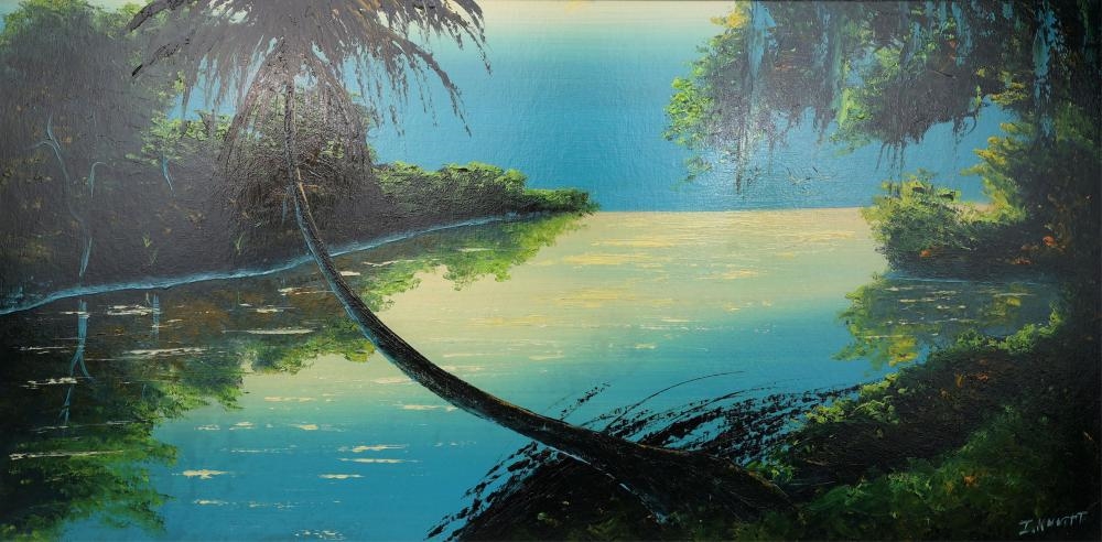 Isaac Knight | ISAAC KNIGHT FLORIDA HIGHWAYMEN LONE PALM JUMBO | MutualArt
