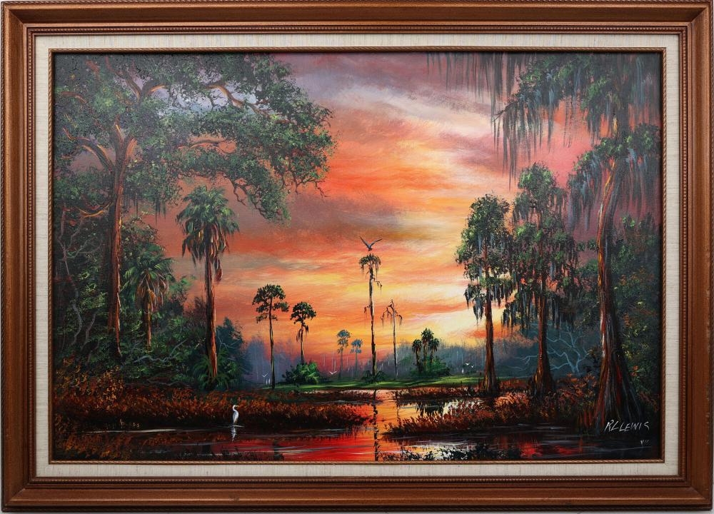 Robert Lewis | R.L. LEWIS FLORIDA HIGHWAYMEN MAGNUM OPUS LEWIS | MutualArt