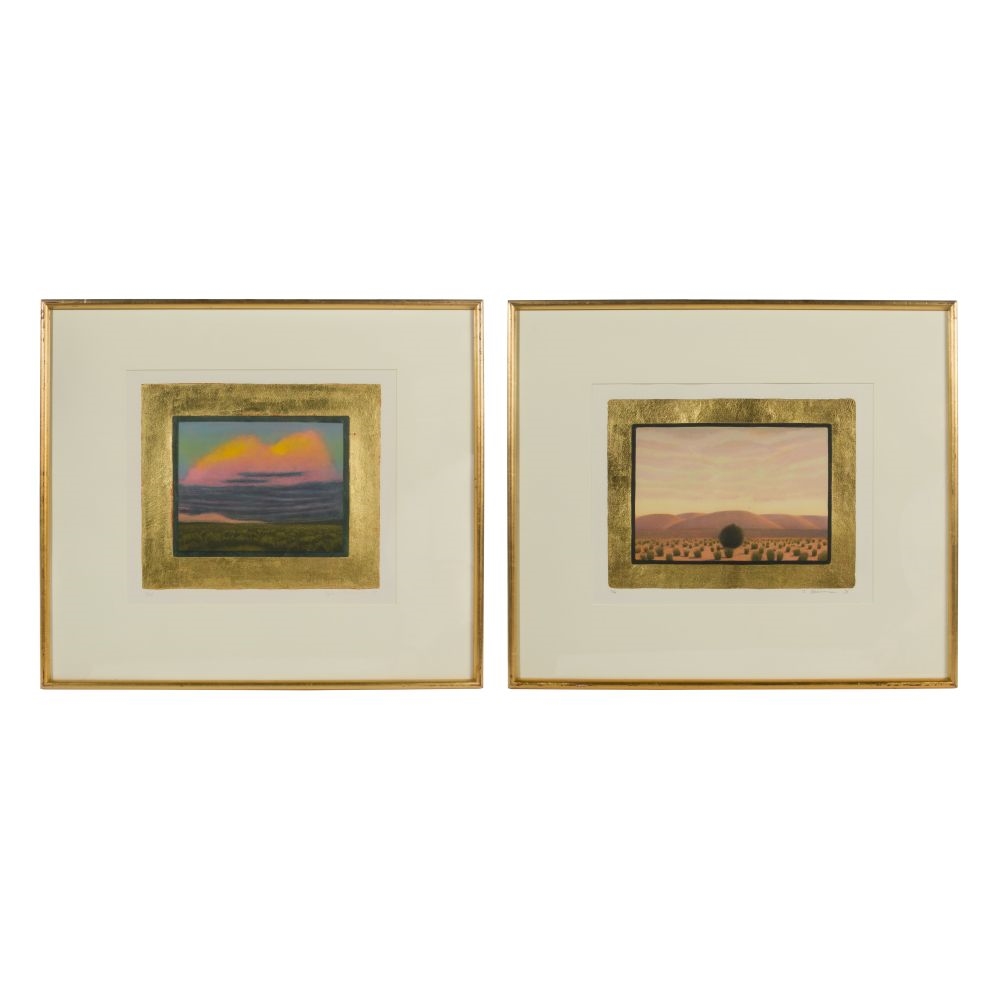 John Beerman | (2) items including a 1989 depiction of a sunset (1989 ...