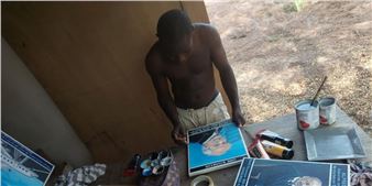 Georges Adéagbo has created a new work for the Hamburger Kunsthalle - Hamburger Kunsthalle