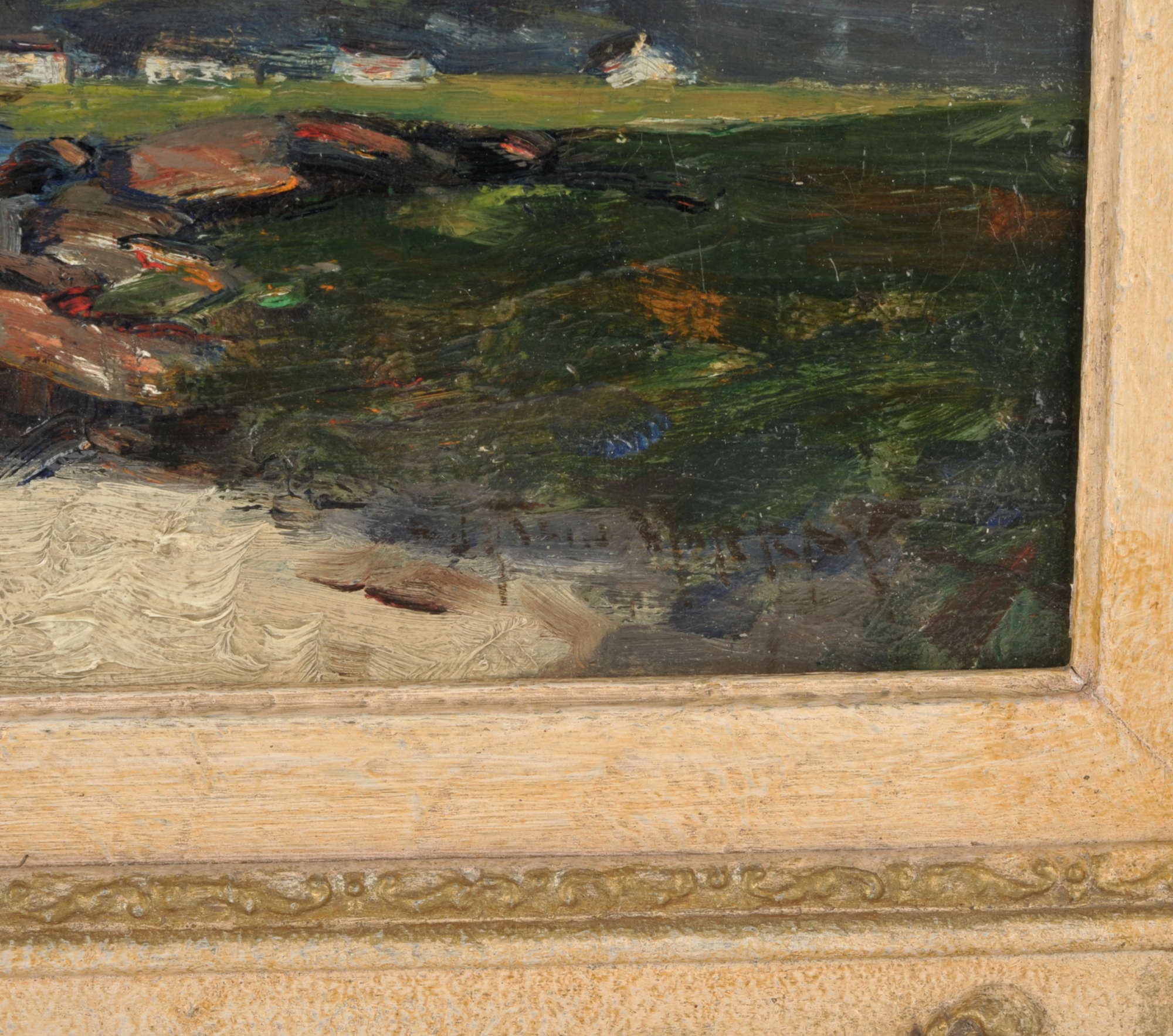 Artwork by John Reid Murray, Coastal landscape, Made of oil on canvas