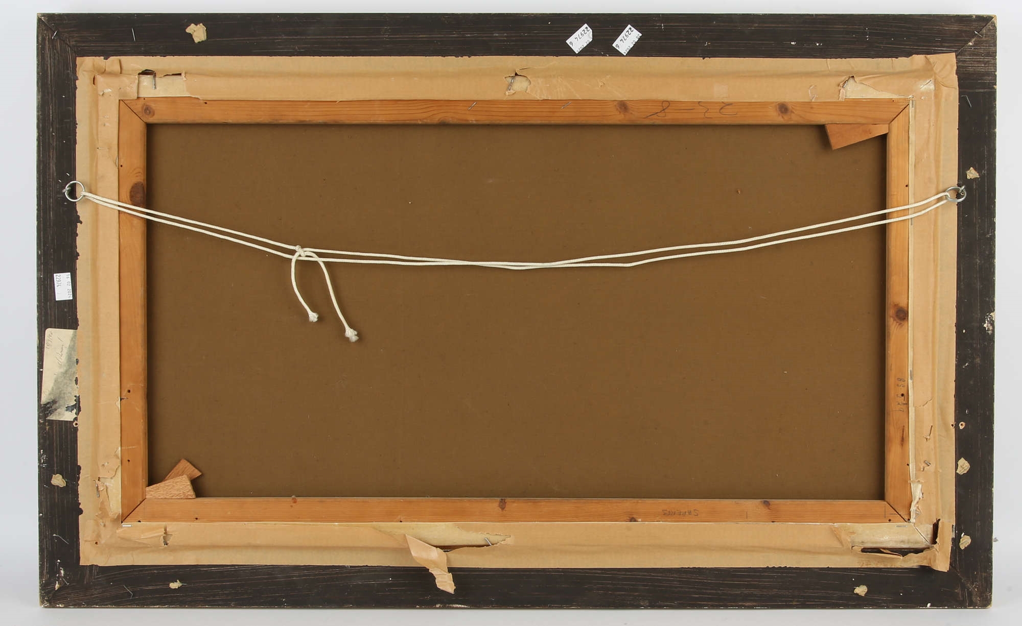 Artwork by Harold Wyllie, A fleet in harbour, Made of oil on canvas