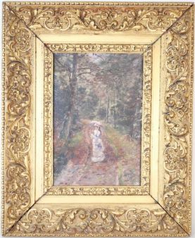 Young woman in the forest - Johan Peter Wildenrath