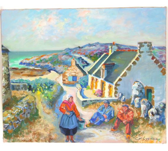 Georges Lygrisse | Scène animée à l'île de Batz | MutualArt