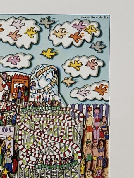 James Rizzi | - The Big Apple is big on Coney Island (2004) | MutualArt