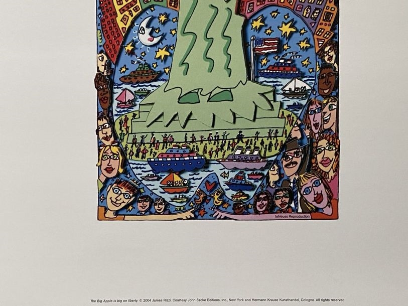James Rizzi | - The Big Apple is big on liberty (2004) | MutualArt
