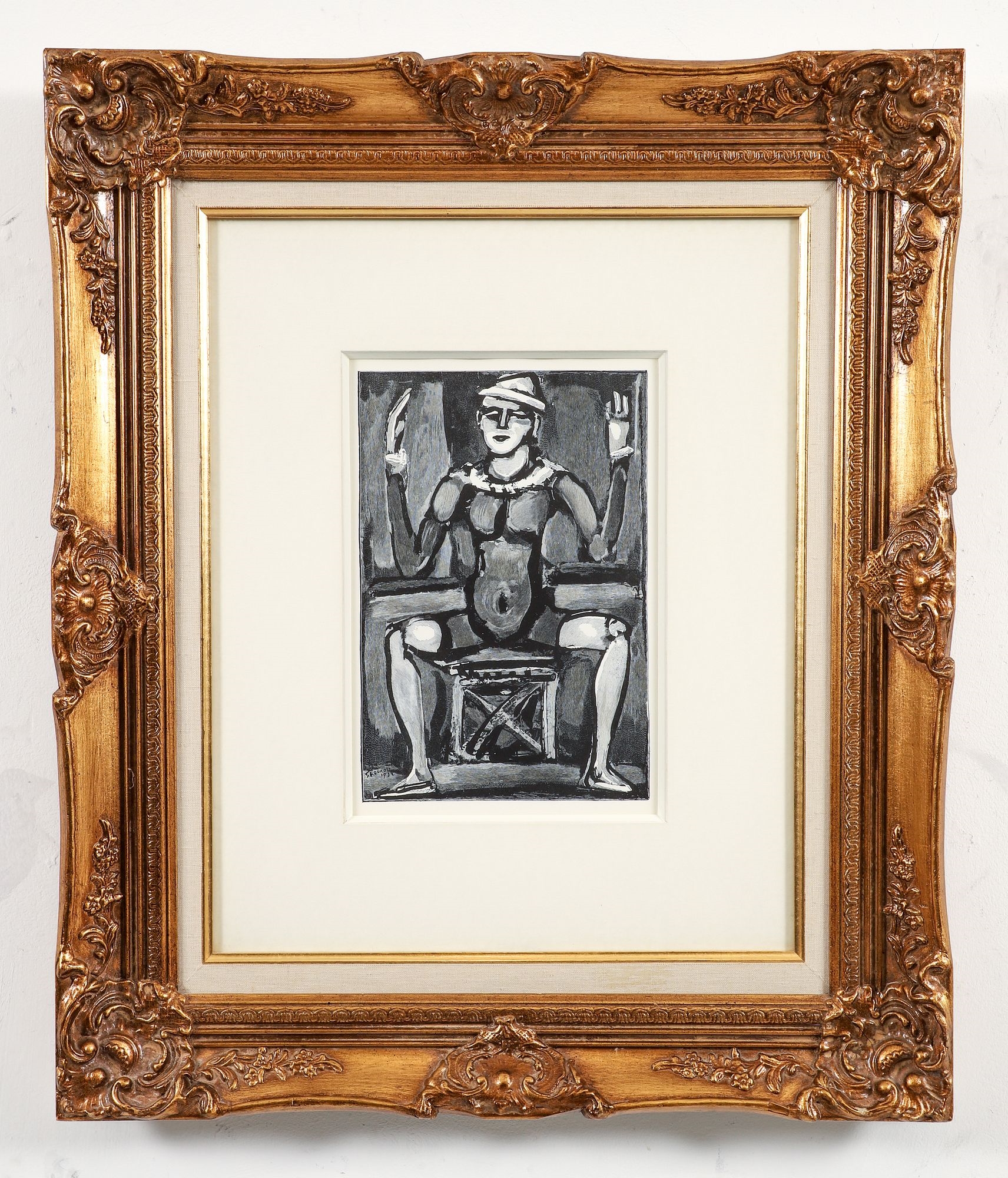 Georges Rouault | Georges Rouault 1932 woodcut Clown Assis (1932 ...