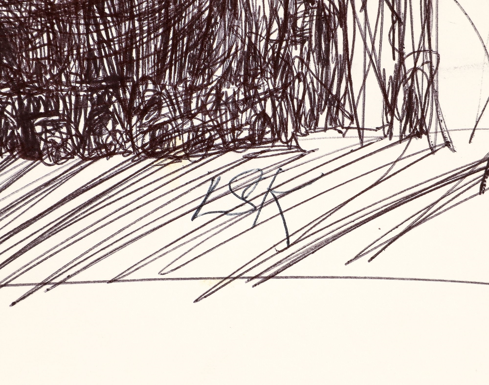 Lois Kaufman | Lois Kaufman ink drawing Undefined Screen | MutualArt