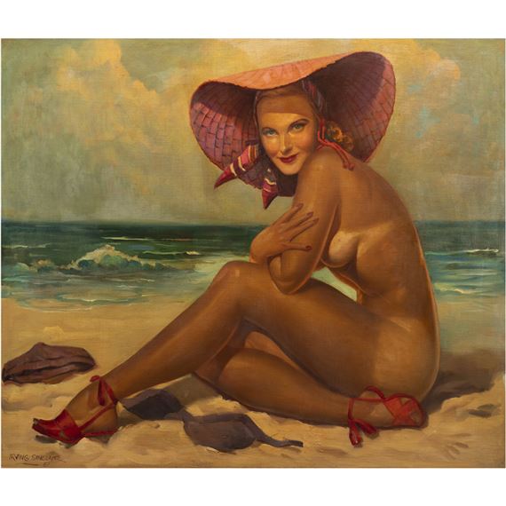 Lady on the Beach by Irving Sinclair, 1957