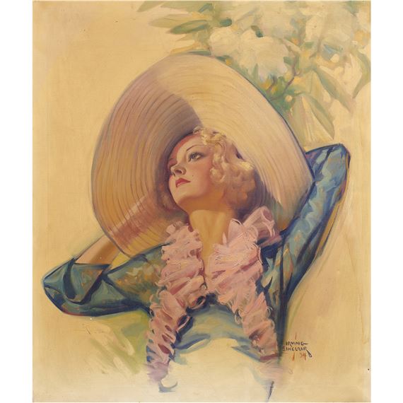 Lady in Hat by Irving Sinclair, 1934