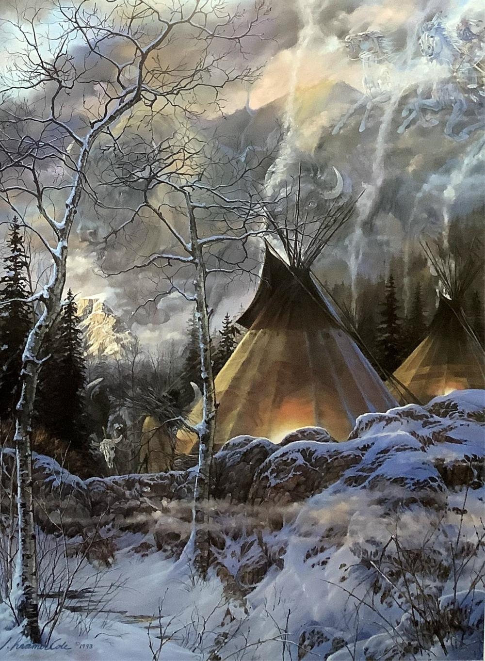 Artwork by Julie Kramer, Julie Kramer Cole Signed & Numbered Print, Made of Print