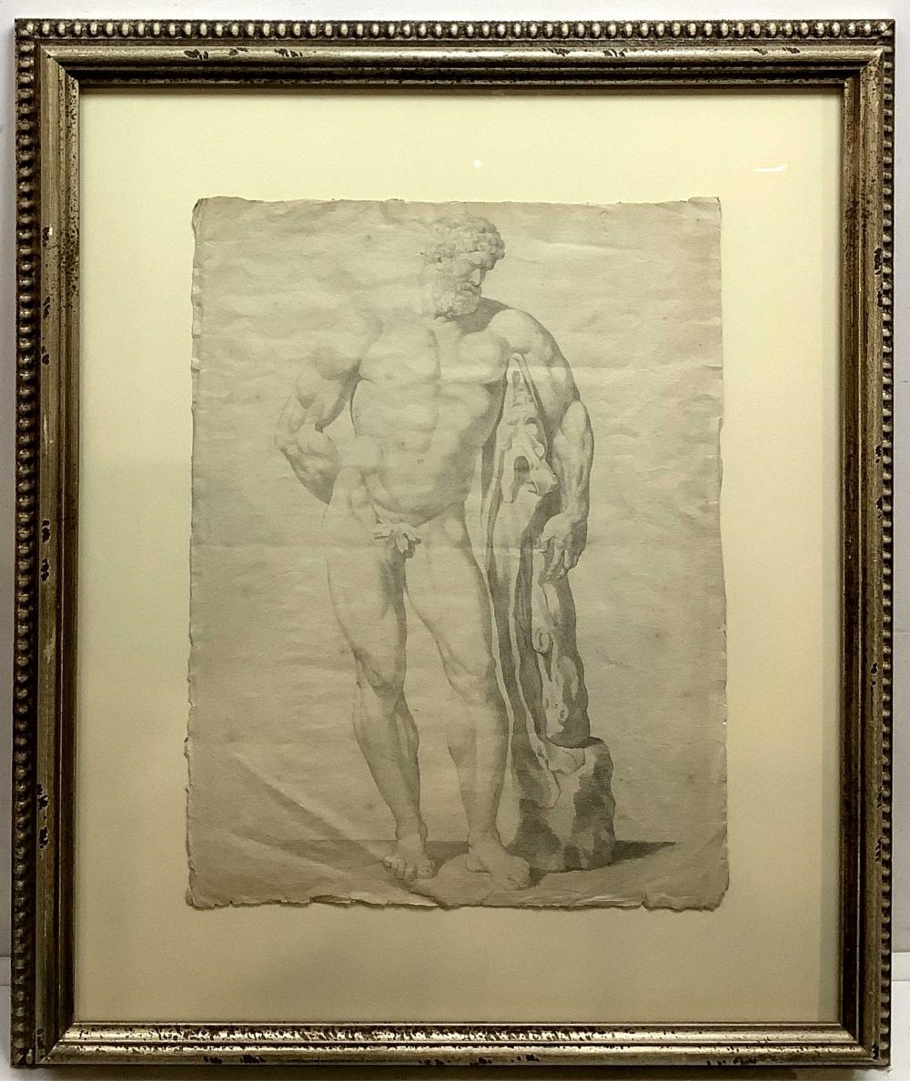 Joseph de Rudder | After Joseph De Rudder Hercules Drawing On Paper ...