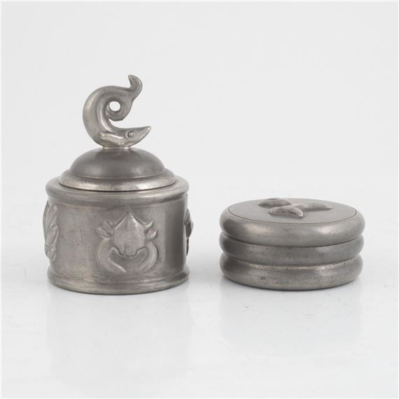 Svenskt Tenn | a pewter inkwell and lidded box, Svenskt Tenn, Stockholm ...