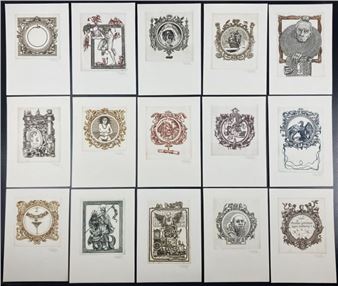 15 rézkarc mappában (teljes) - Zoltán Vén