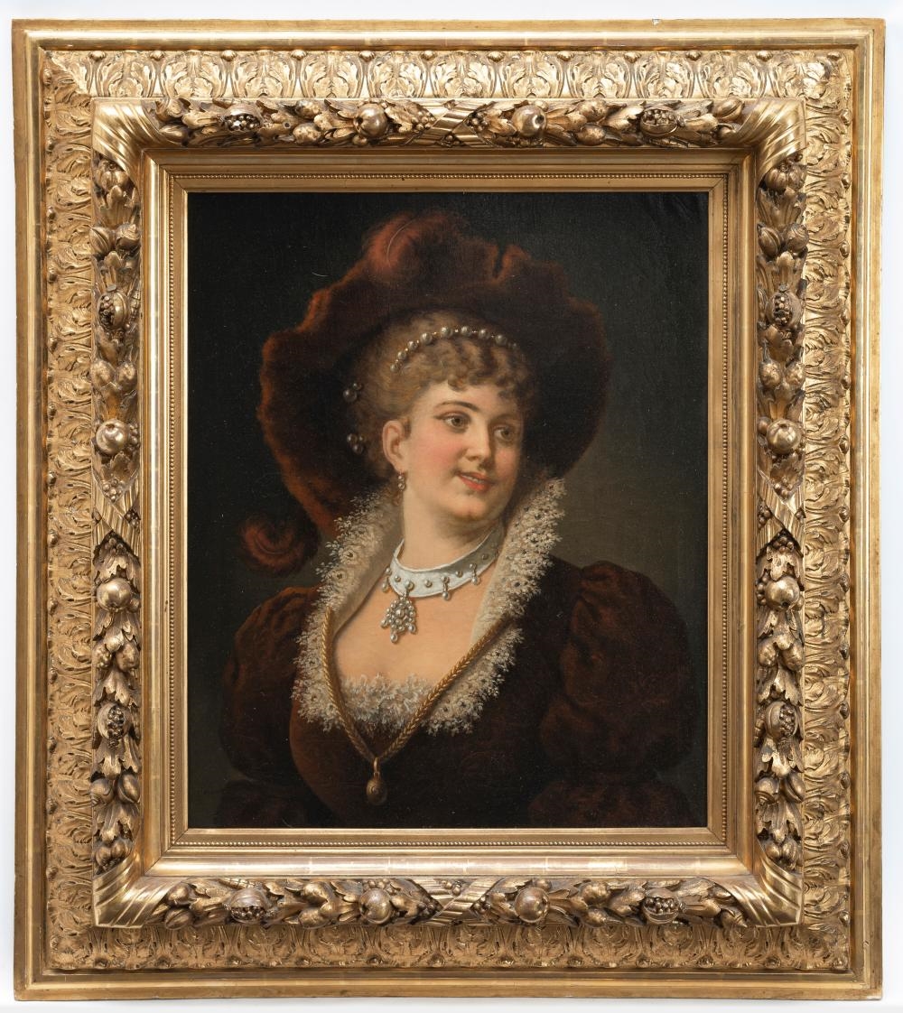 Artwork by Louis Victor Cremont, Cremont, Made of dark brown velvet