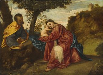 The Rest on the Flight into Egypt - Titian