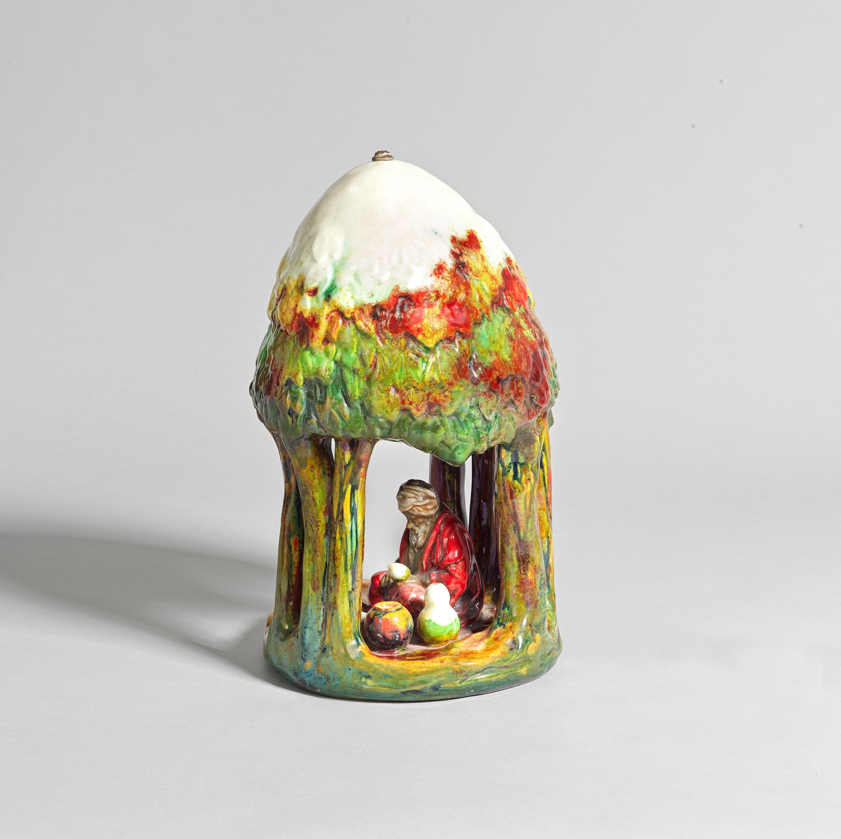 Charles John Noke | The Chang Potter figural table lamp | MutualArt