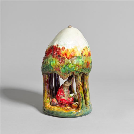 Charles John Noke | The Chang Potter figural table lamp | MutualArt