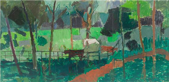 Lodge Park with cattle by Earl George Alexander Eugene Douglas Haig