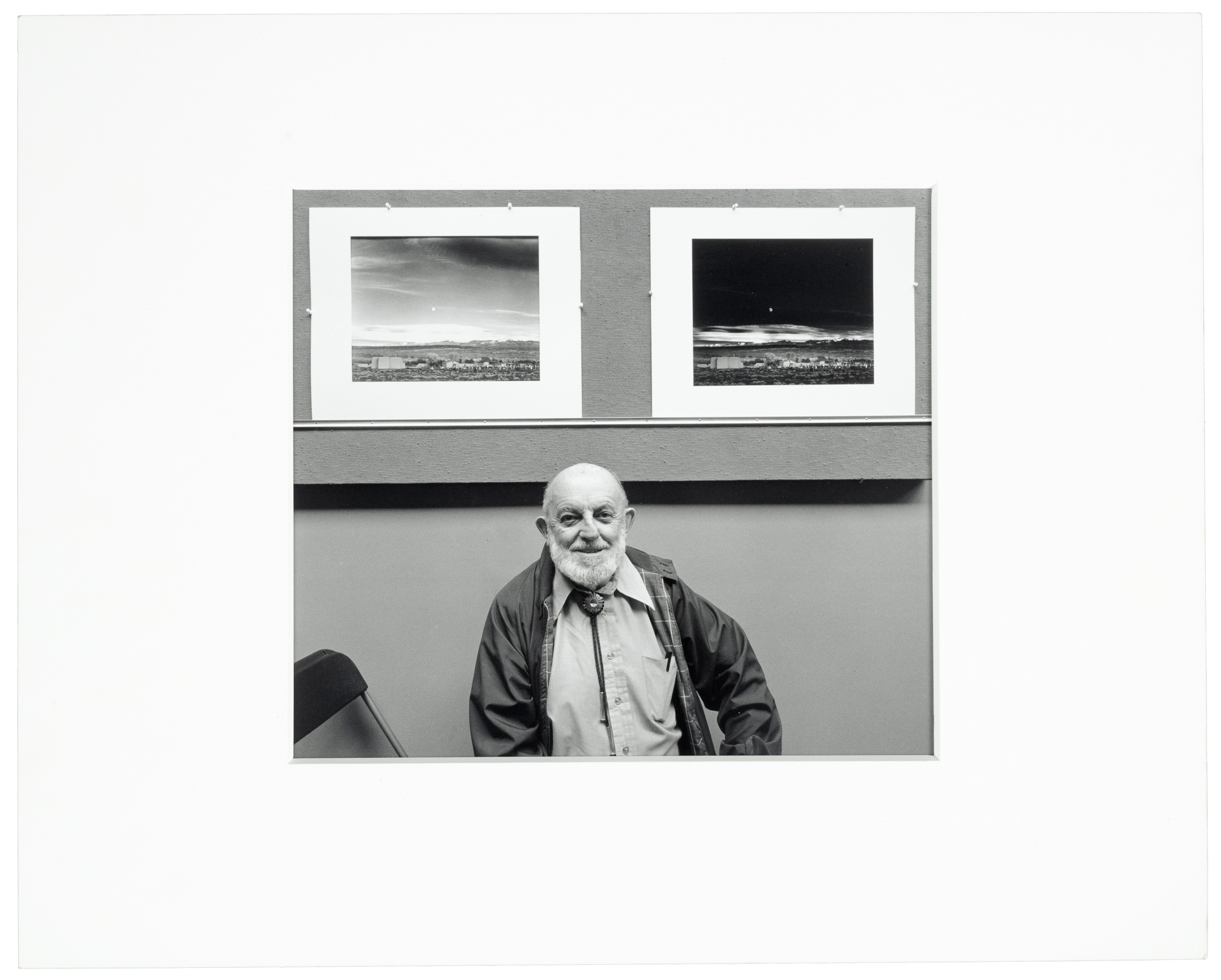 Jim Alinder | Ansel with Two Moonrises, Carmel (1981) | MutualArt