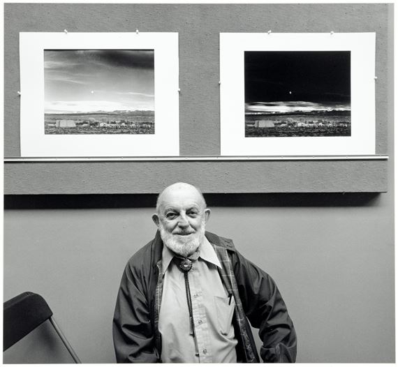 Jim Alinder | Ansel with Two Moonrises, Carmel (1981) | MutualArt