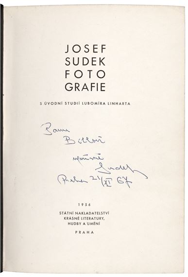 Josef Sudek | Josef Sudek Fotografie (1956) | MutualArt