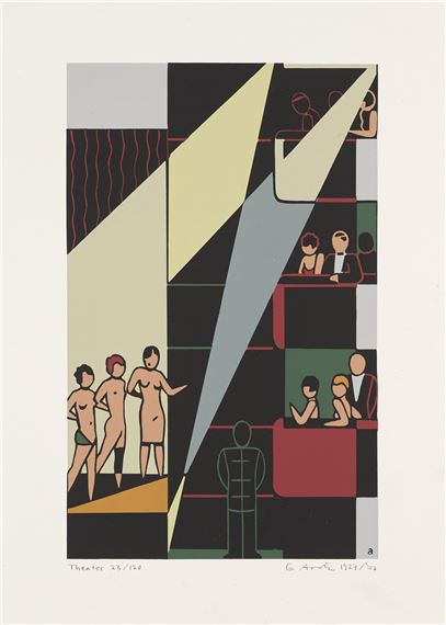 2 Arbeiten by Gerd Arntz, 1977