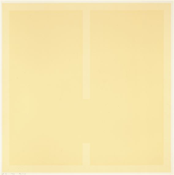 2 Farbserigraphien by Antonio Calderara, 1966